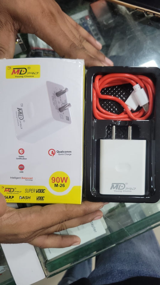MD Pro M-26 90W Fast Charger with USB Cable 1 Year Warranty