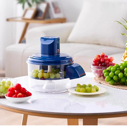 Automatic Electric Peeler & Food Chopper | USB Rechargeable One-Touch Vegetable & Fruit Peeling Machine | Portable Mini Kitchen Processor for Garlic, Grapes, Cherry Tomatoes Nuts & More